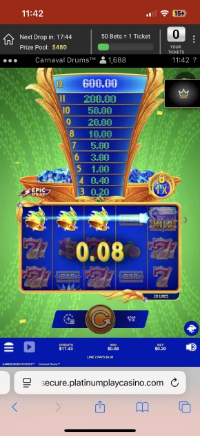 platinum play casino game