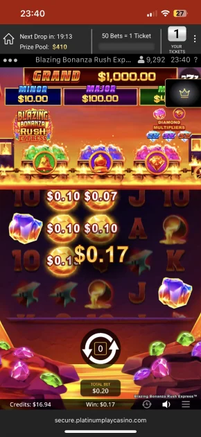 platinum play casino game