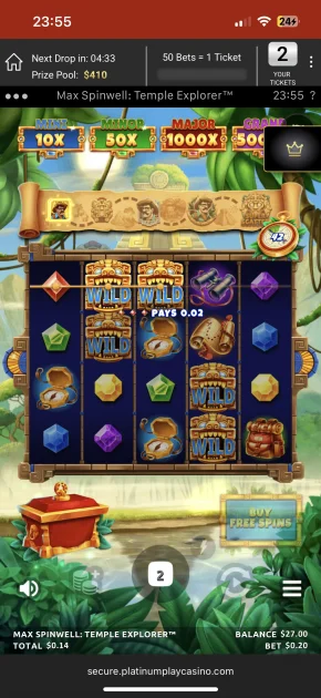 platinum play casino game