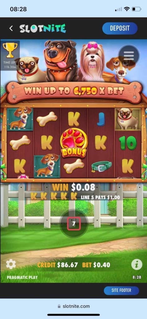 Slotnite Casino Screen