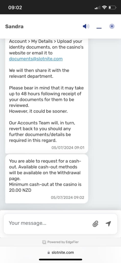 Slotnite Casino Screen