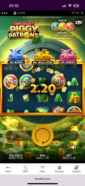 Tonybet Casino game