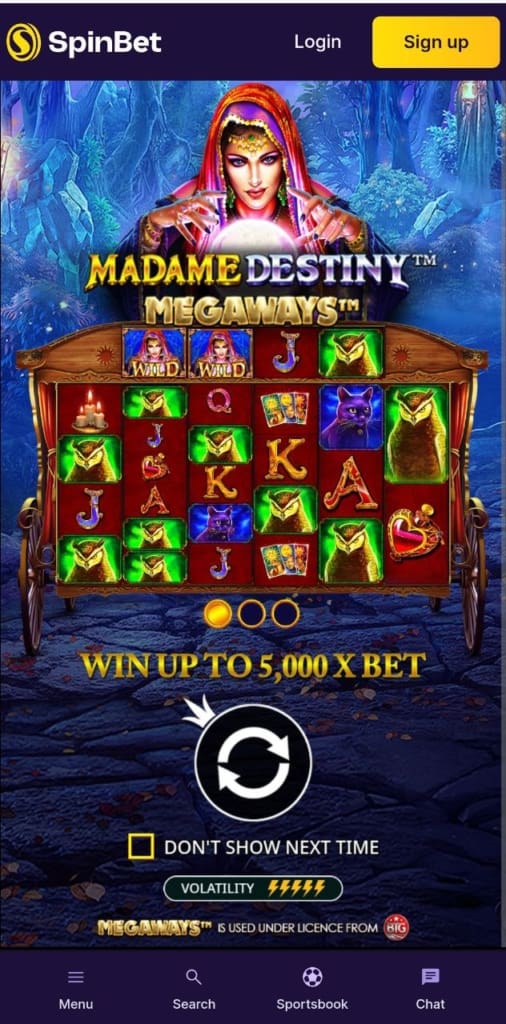 Spinbet Casino Games
