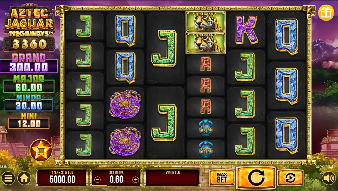 Aztec Jaguar Megaways, Synot