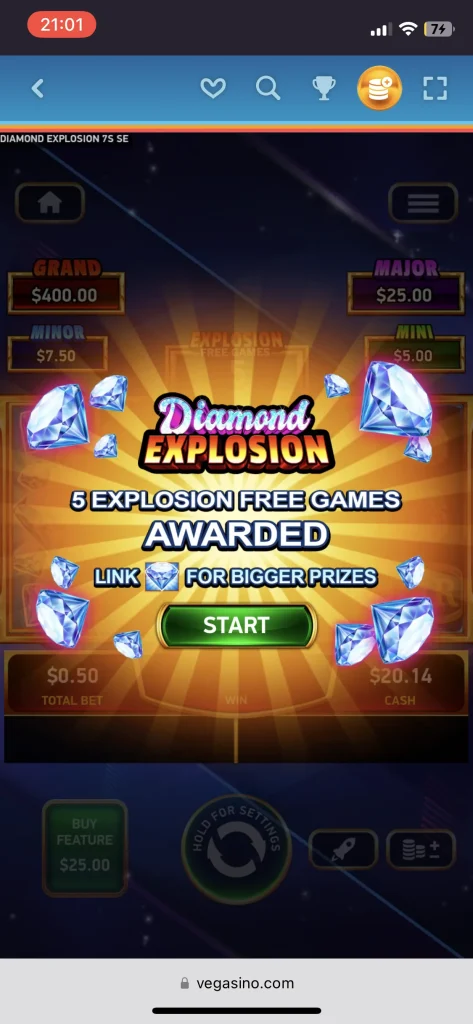 Vegasino Casino Games