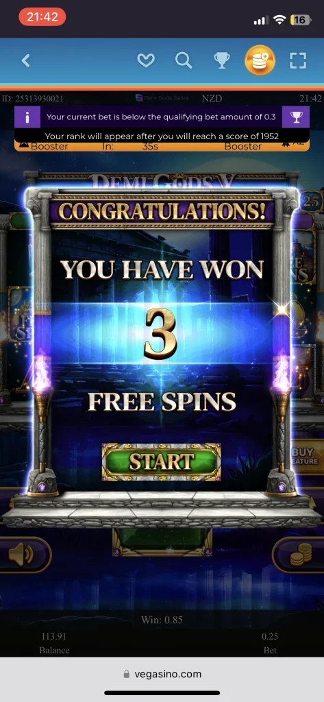 Vegasino Casino Games