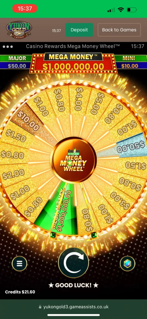 Yukon Gold Casino Game