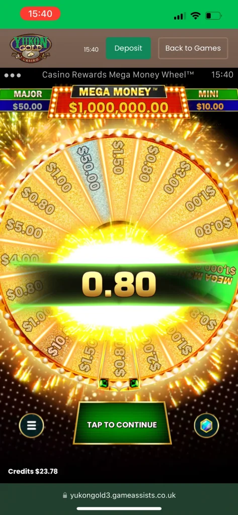 Yukon Gold Casino Game