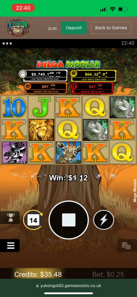 Yukon Gold Casino Game