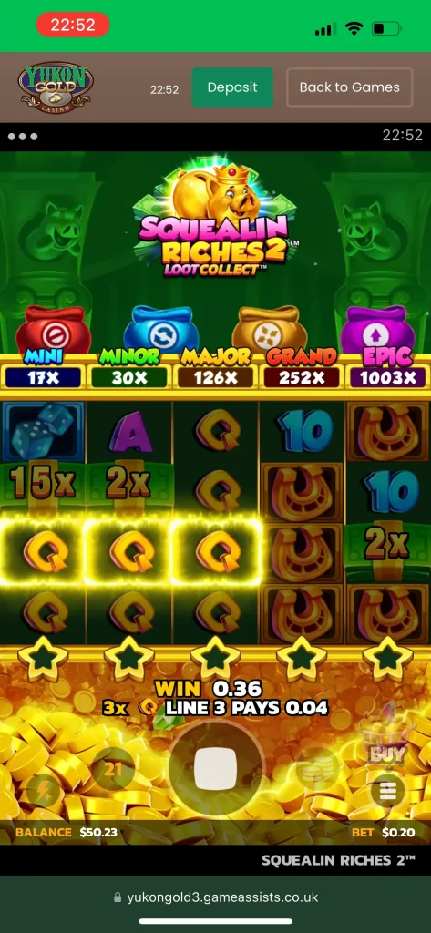 Yukon Gold Casino Game