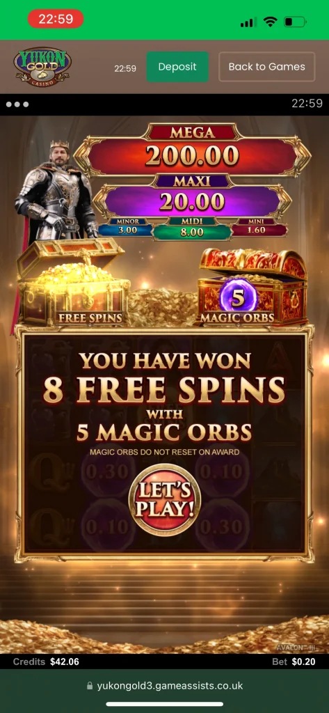 Yukon Gold Casino Game