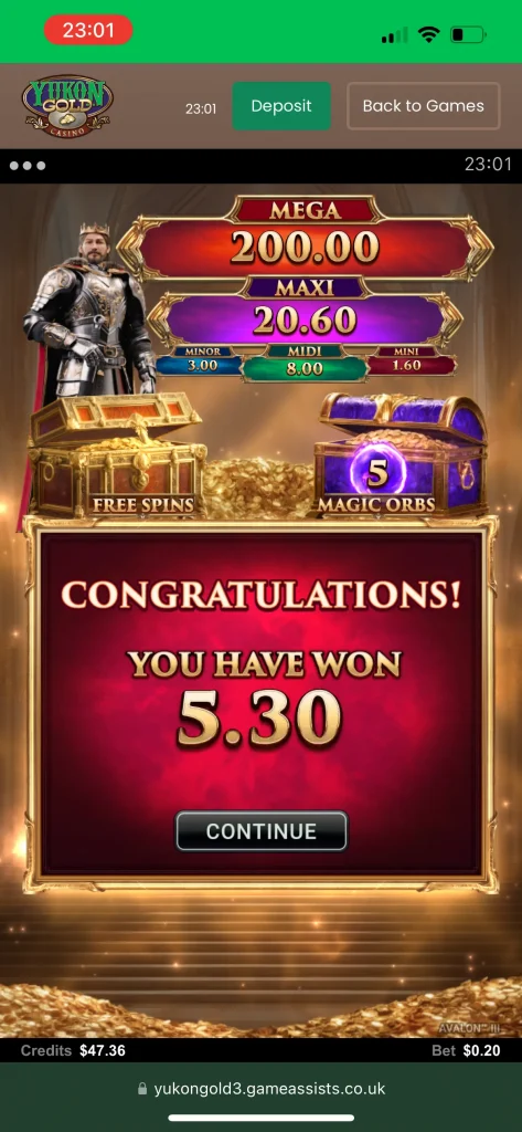 Yukon Gold Casino Game