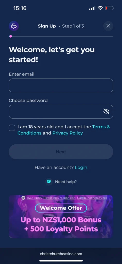 Christchurch Casino Registration