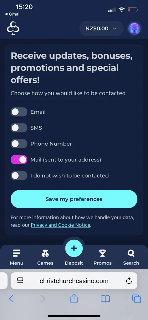 Christchurch Casino Bonus
