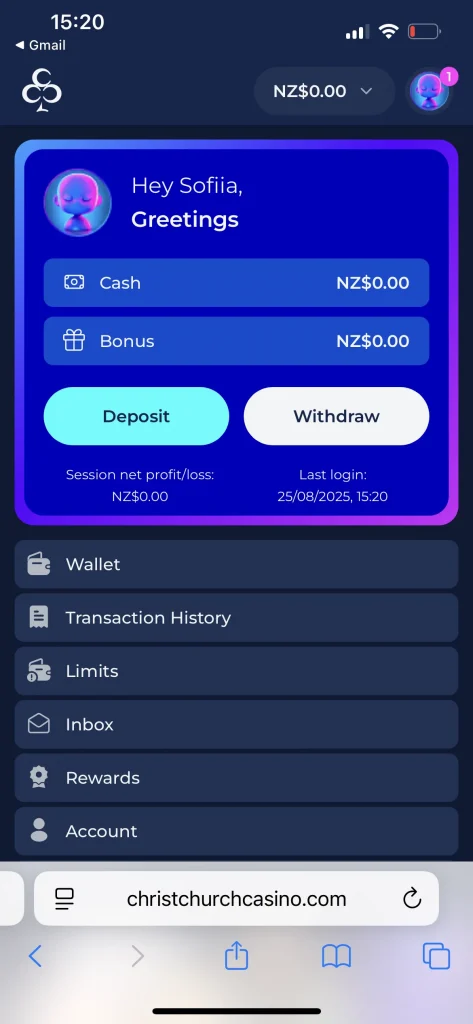 Christchurch Casino Deposit