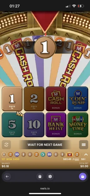 Reels.io casino game