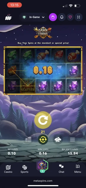 MetaSpins Casino Game