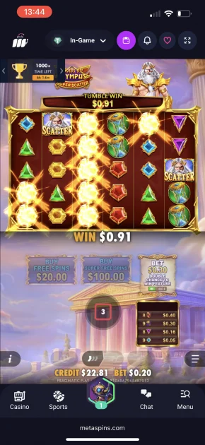 MetaSpins Casino Game